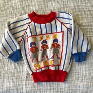 Colorblock Vintage Crewneck - size 6-12 months